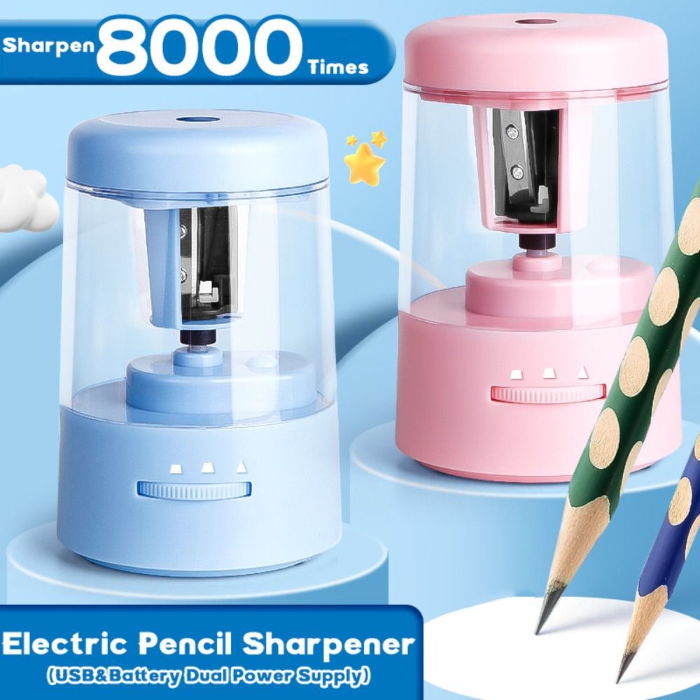 Electric Pencil Sharpener Usb - Elektrischer Bleistiftspitzer mit drei einstellbaren Gängen,