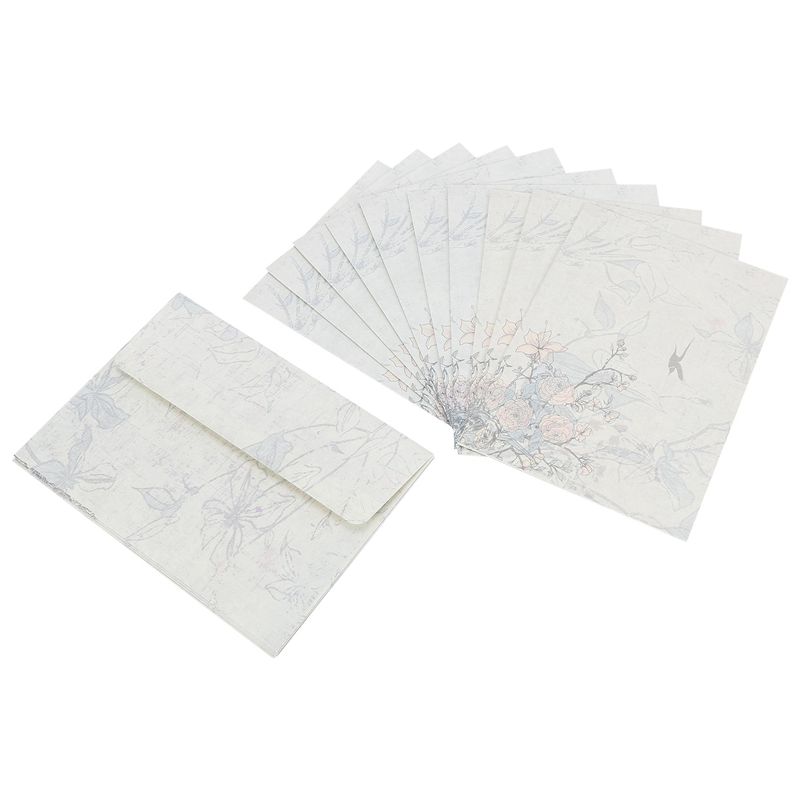 Stationery - N82R 40-teiliges Vintage-Briefpapier-Set mit Umschlägen zum