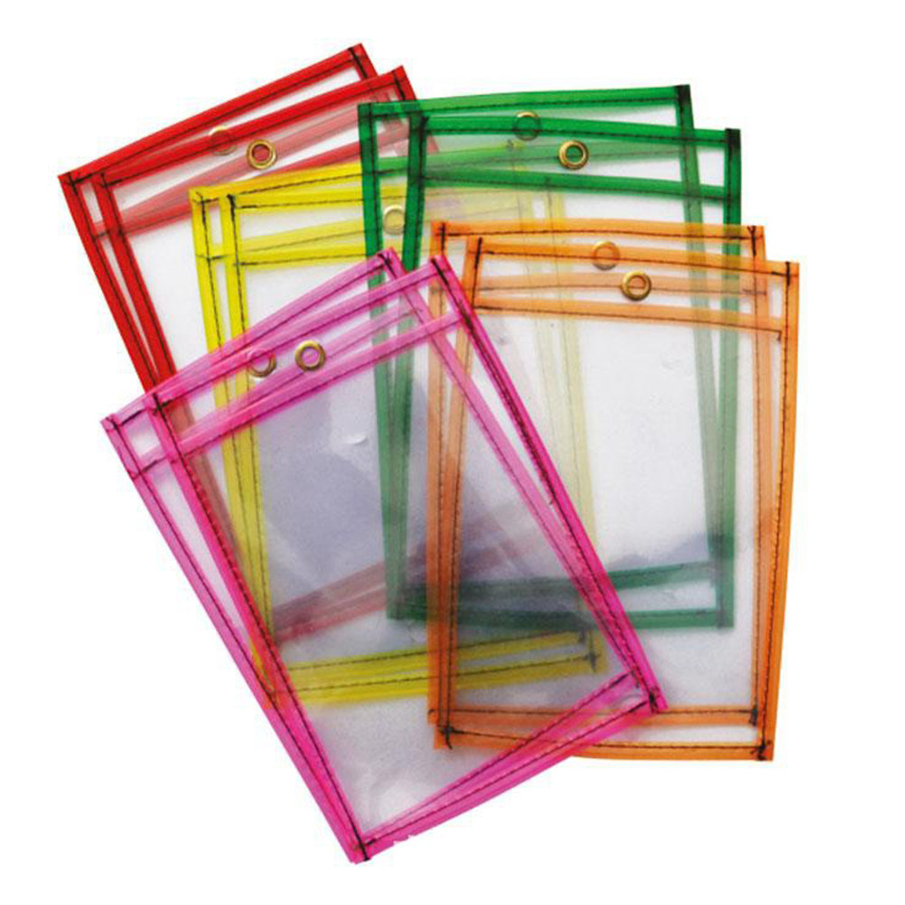 Writing Tools - 10 Stück wiederverwendbare, wasserfeste PVC-Taschen mit