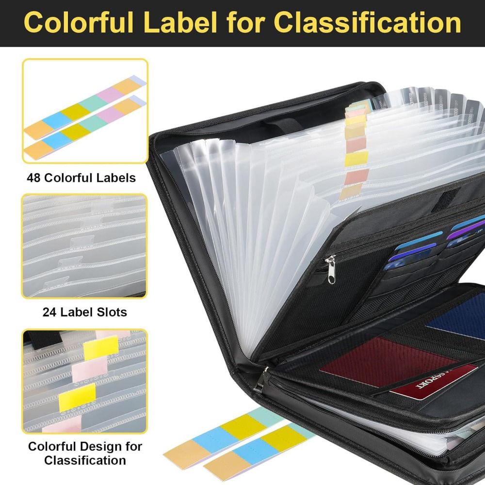 Akkordeon-Akten-Organizer mit  – Expandable Accordion File Folder 13 Pockets Bewertung und Preis