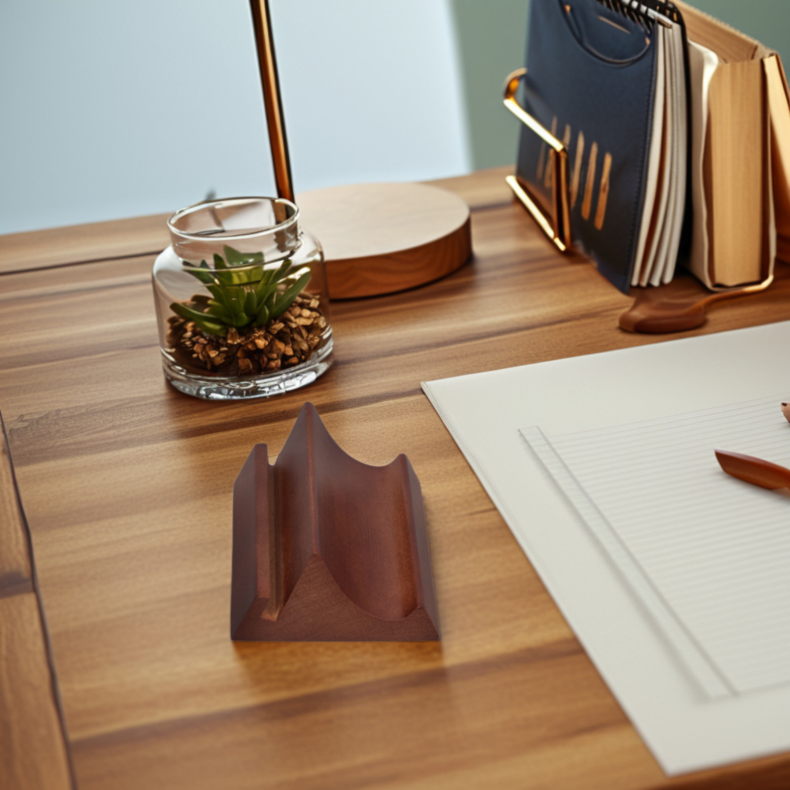 Hölzerner Doppelschlitz-Telefo – Desk Accessories Bewertung und Preis